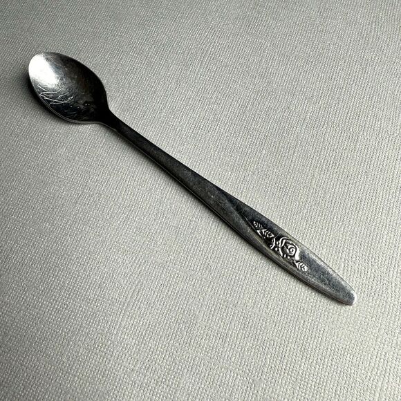 Vtg Oneidacraft CHATEAU Deluxe & Unbranded Baby Spoons Stainless Infant Lot Of 2 - Picture 3 of 10